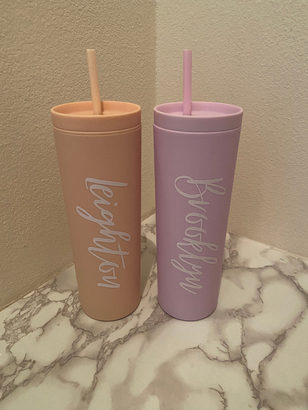 Custom Colored Skinny Tumbler