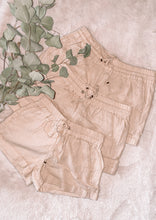 Load image into Gallery viewer, Little Bit of Linen Shorts in Khaki
