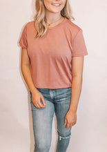 Load image into Gallery viewer, She&#39;s Basic Cropped Tee in Mauve
