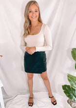 Load image into Gallery viewer, Faux Leather Wrap Skirt
