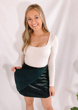 Load image into Gallery viewer, Faux Leather Wrap Skirt
