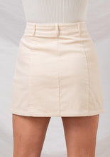 Load image into Gallery viewer, Corduroy Cream Skirt
